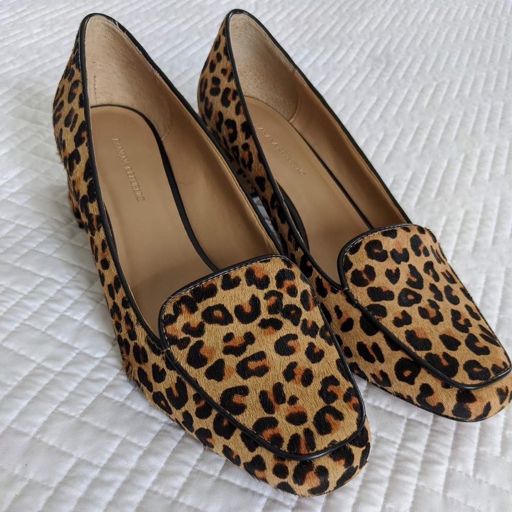 Banana Republic Cheetah Print Loafers -8